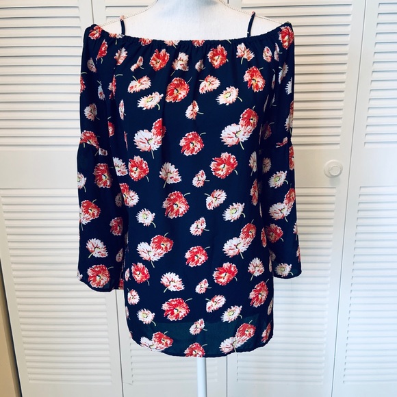 Pleione Tops - Pleione Anthropologie Off Shoulder Bell Sleeve